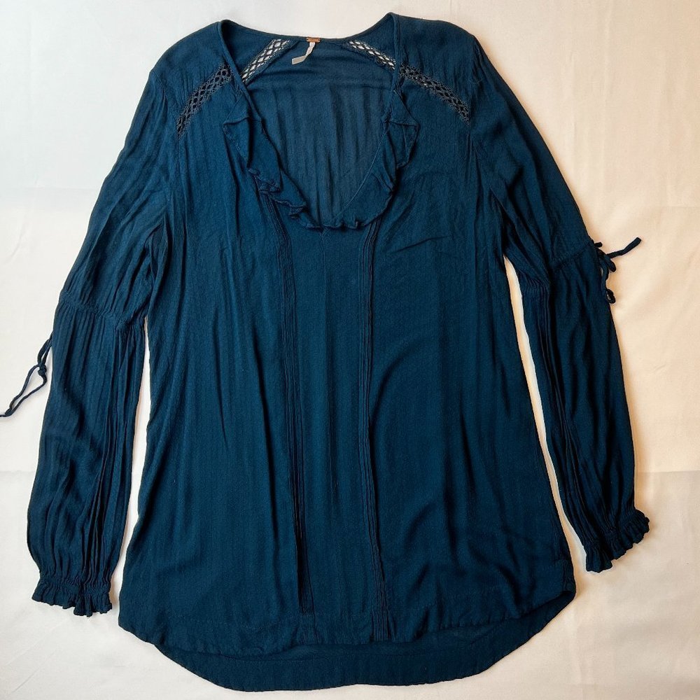 Free People V-Neck Ruffle Dress - Picture 8 of 13